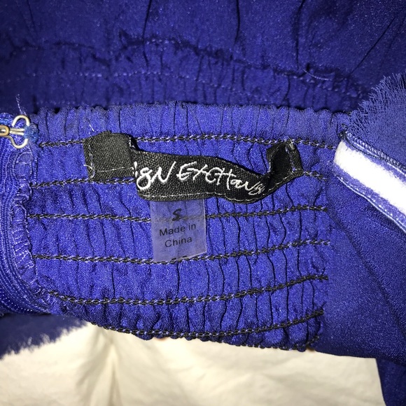 Foreign Exchange Strapless Cobalt Blue Dress - Picture 3 of 4